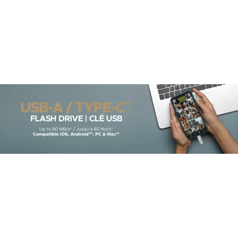 USB flash drive Emtec 64 GB USB Type-A USB Type-C D280