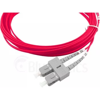 Fiber patch cable CBO SFP3233FU5MK 5 m OM4 SC to ST multimode turquoise-violet