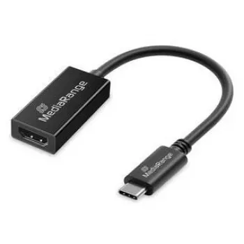 USB Type-C to HDMI Audio and Video Converter MediaRange MRCS234, 20 cm, Black