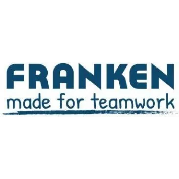 Label holder magnetic Franken C124G — 5.0 x 1.5 cm, dark brown