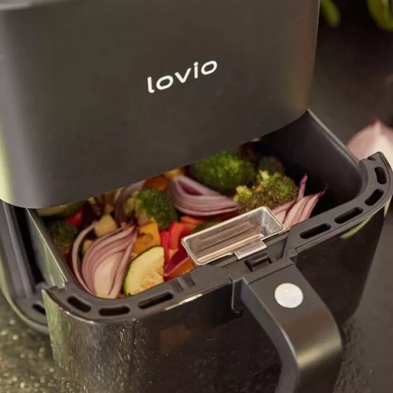 Air fryer Lovio LVAF001BK 5 L black — countertop hot-air fryer, 5‑liter capacity