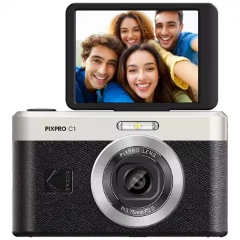 Kodak PIXPRO C1 Compact Camera black – 13 MP CMOS – Full HD – 2,8 Flip-LCD