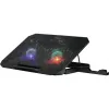 Notebook cooling pad DEFENDER NS-510 with 2 fans, 2×USB ports and RGB lighting