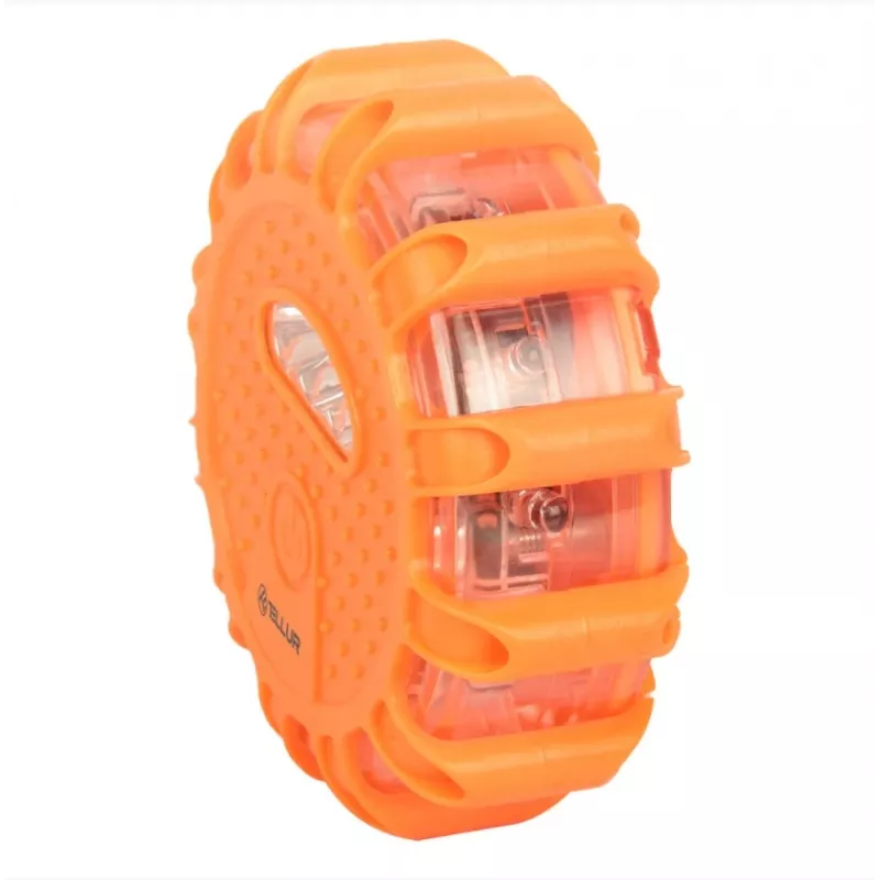 LED emergency signal and flashlight Tellur TLL441101 — 3×AAA, magnetic, orange