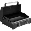 Gas Plancha Campingaz Onyx 2 2217205 — 2-burner plancha with cast-iron cooking surface