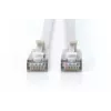 Slim patch cord DIGITUS CAT6A F-FTP, 7 m, grey, RJ-45–RJ-45, 10 Gbit/s