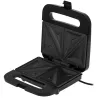 Sandwich maker Adler AD 3076 — 1000 W compact countertop sandwich press, black/silver
