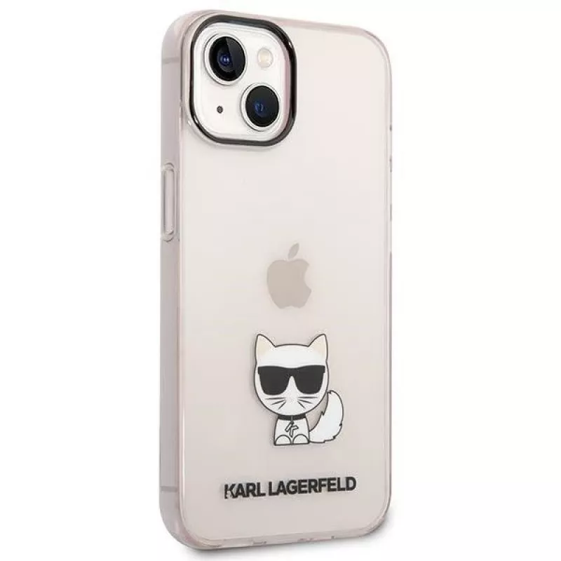 Karl Lagerfeld KLHCP14MCTRI Iphone 14 Plus / 15 Plus 6.7 Hardcase Pink / Pink Transparent Choupette Body