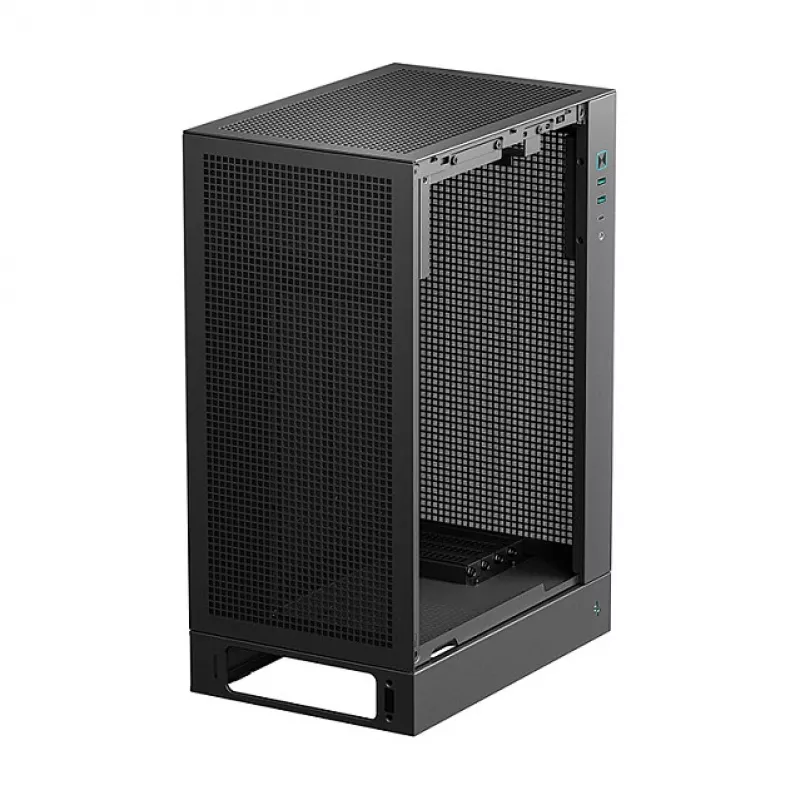 PC case DeepCool CH170 PLUS Tower Black — micro-ATX/mini-ITX, tempered glass, USB-C, top PSU