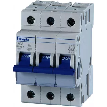 DOEPKE Circuit Breaker C16A DLS-6H-C16-3-6-KA 6kA 3-pin 400V C-Characteristic DLS-6H-C16-3-6-KA (09914293)