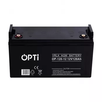 Battery Volt AGM OPTI 120Ah — 120 Ah Absorbent Glass Mat lead-acid battery
