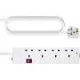 Power adapter plug VISION Duckhead for Apple power adapter, fits C7 figure-8 inlet, EU CEE 7/7 Schuko plug, white