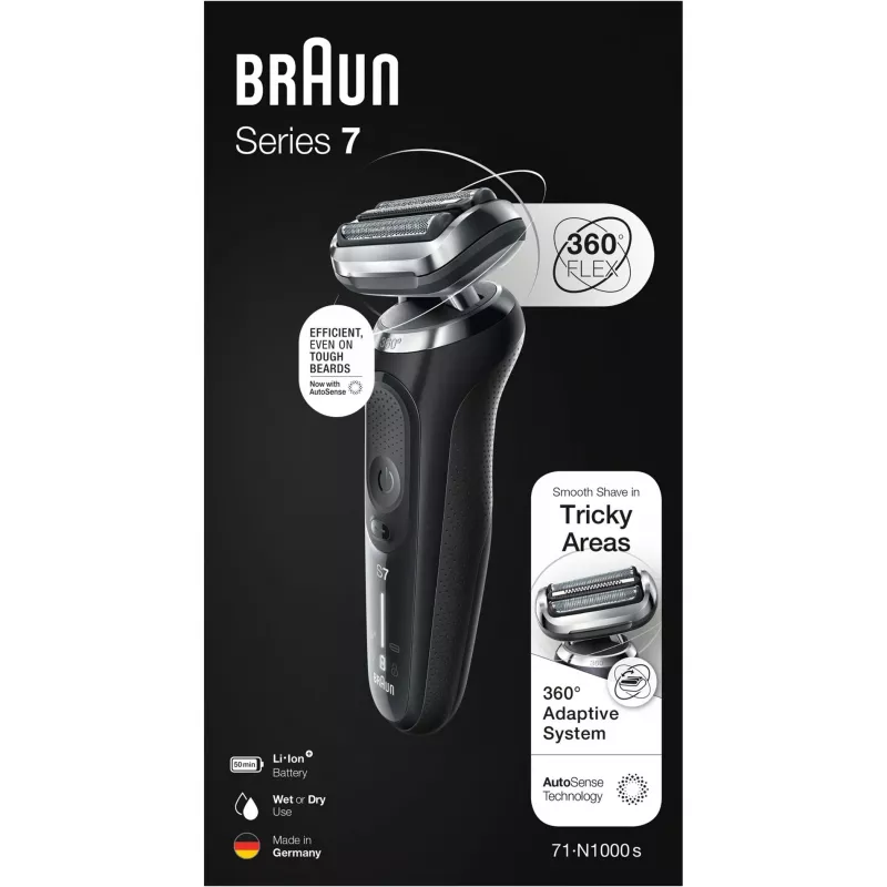 Braun Series 7 71-N1000s Foil shaver Black