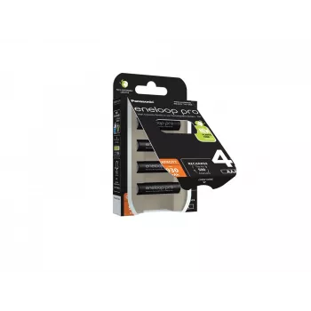 Rechargeable batteries PANASONIC ENELOOP PRO AAA 930 mAh 4 szt (BK-4HCDE/4CP)