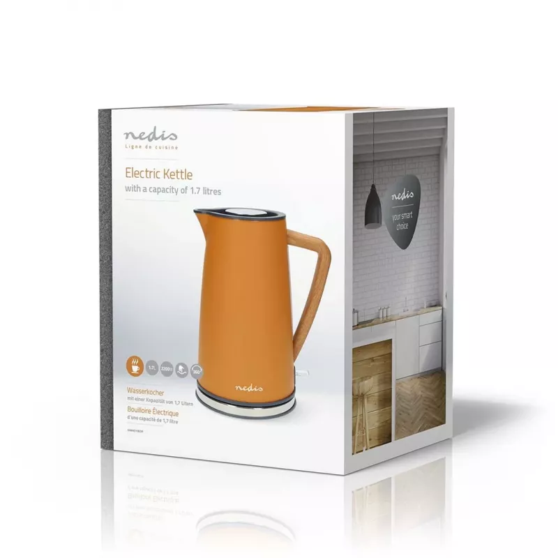 Electric kettle Nedis KAWK510EOR 1.7 L 2200 W Orange