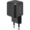 Wall charger GOOBAY 75333 — Universal indoor AC USB-C charger, 2x USB-C, 35 W, Black