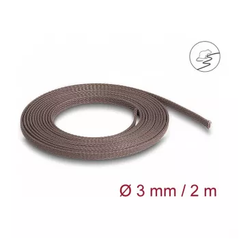 Cable Sleeve DeLOCK 20896 Brown Polyester 3mm