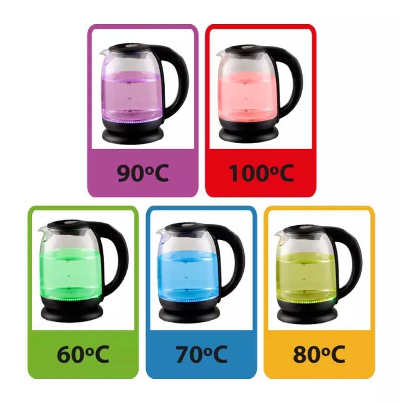 Esperanza EKK027 electric kettle 1.7 L 2200 W Black, Transparent