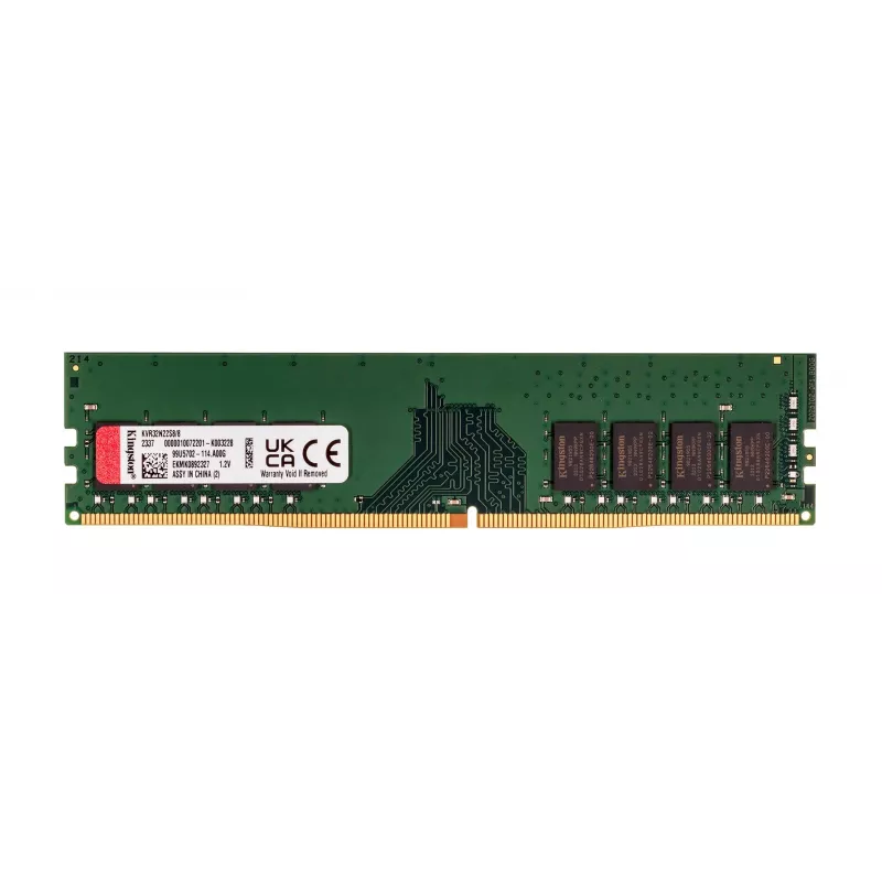 Kingston KVR32N22S8/8 | 8 GB | DDR4 | 3200 MHz | PC/server | Registered No | ECC No