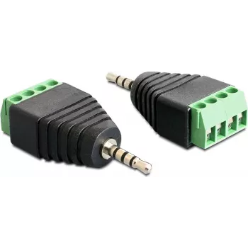Cable Gender Changer DeLOCK 65454 2.5mm 4pin Black Green
