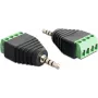 Cable Gender Changer DeLOCK 65454 2.5mm 4pin Black Green