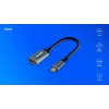Savio Adapter USB-c (M) HDMI (f), 4K, 60Hz, Aluminium, AK-78