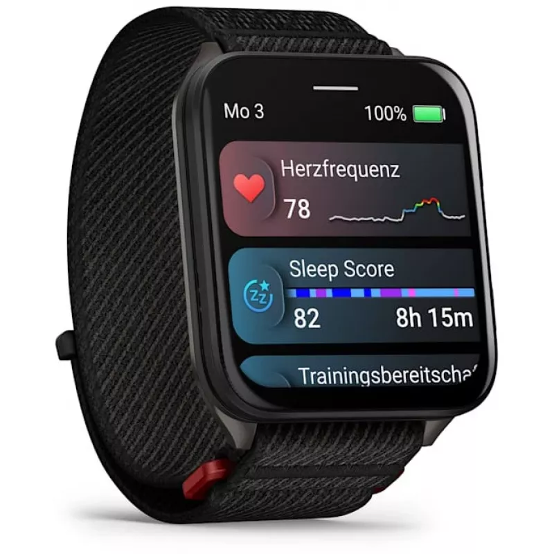 Smartwatch GARMIN Venu X1 — 2 inch AMOLED, GPS/GLONASS/Galileo, 5 ATM, 11-day battery, Black silicone strap