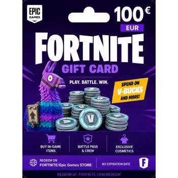 Fortnite Gift Card 100 EUR - Epic Games Digital Code