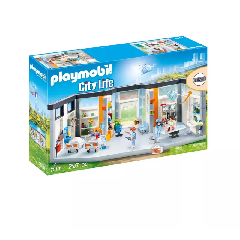 Toy figure Playmobil 70191 Furnished Hospital Wing 297 pieces