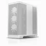 APNX PC Midi Tower C1-R-WT-v1 — White, supports ATX/Micro-ATX/Mini-ITX, 3x120 mm front fans installed, 3x3.5 inch + 3x2.5 inch bays, USB 3.2 Gen1 x2