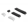 Cable holder DeLOCK trapezoid self-adhesive combo set 10 pieces black white
