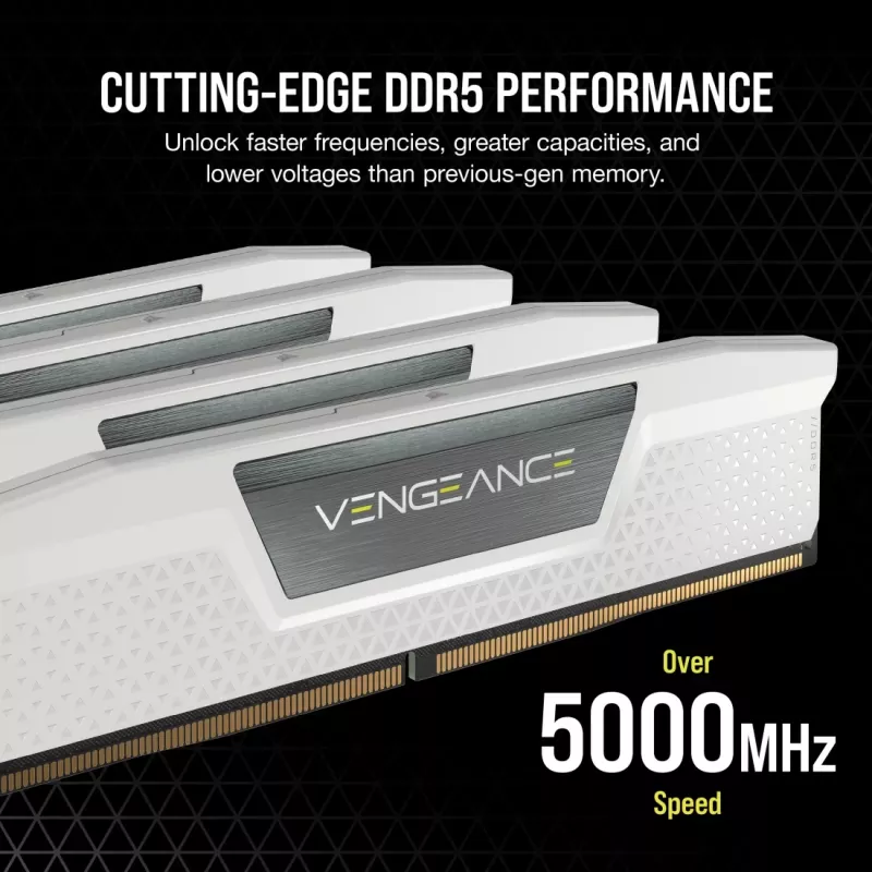 CORSAIR Vengeance DDR5 Kit 48 GB 2 x 24 GB DIMM 288-PIN 3000 MHz PC5-48000 CL30 1.4 V white (CMK48GX