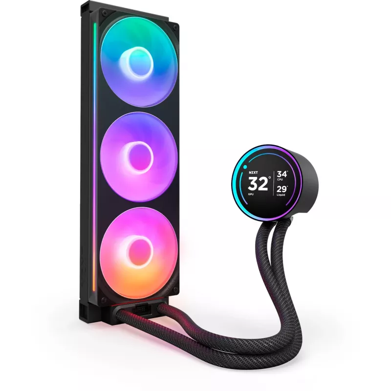 NZXT Kraken Elite 360 RGB Processor All-in-one liquid cooler 12 cm Black 1 pc(s)