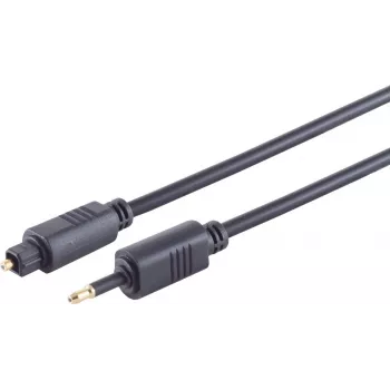 Optical Toslink Cable ShiverPeaks 69014-1.5, 4.0 mm to 3.5 mm, 1.5 m