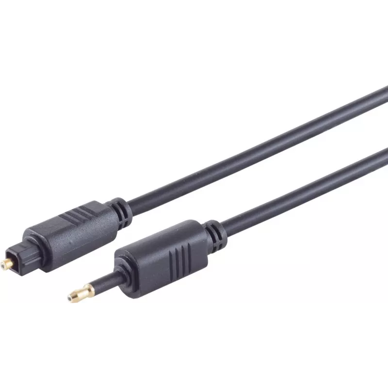 Optical Toslink Cable ShiverPeaks 69014-1.5, 4.0 mm to 3.5 mm, 1.5 m