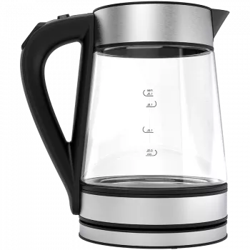 AENO EK1S electric kettle 1.7 L 2200 W Black, Silver, Transparent