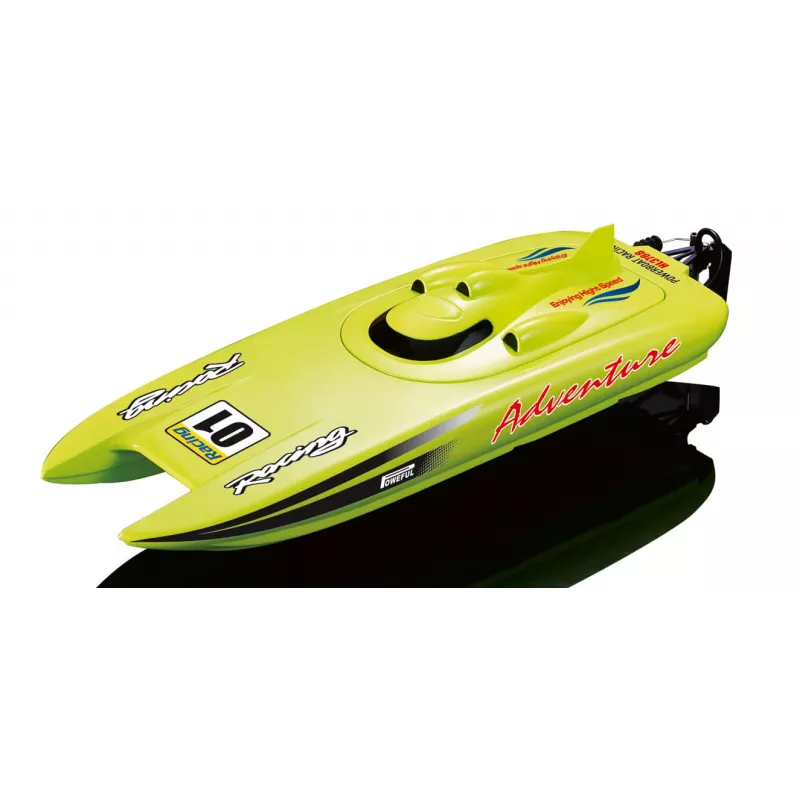 Amewi Rennkatamaran Adventure - Ready-to-Run (RTR) - Green - Boot - Electric Motor - 2.4 GHz - Lithium-Ion (Li-Ion) (26074)