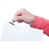 MAUL Letter Clip made from metal, Colour: nickel, Width: 30 mm Clamping Width: 10 mm, self-service packaging (21730-96)
