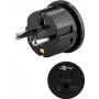 Goobay Netzadapter, Black - US/Japan-Socket (Type B, NEMA 5-15, 3-pin) > Type F (Type F, CEE 7/4) (45350)
