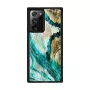 Protective phone case iKins for Samsung Galaxy Note 20 Ultra — aqua agate design