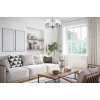 Classic chandelier pendant ceiling lamp Activejet MIRA Chrome 5xE27 for living room
