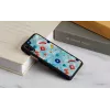 Smartphone case iKins for iPhone XS / XS Max black rock design, protective back cover