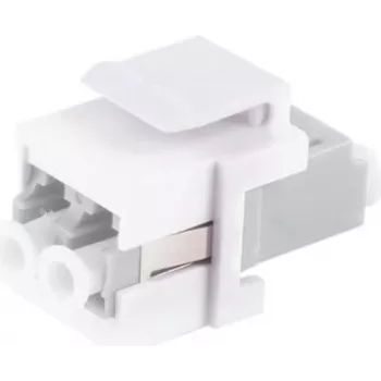 Fiber Optic Keystone Connector ShiverPeaks LC-LC Duplex beige — model 08-10204