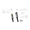 LogiLink USB Cable USB 3.2 Gen 2 CUA0105 0.5m USB C Black Grey