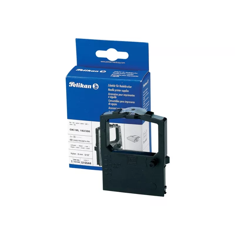 Pelikan Black - Ribbon - for OKI Microline 182, 183, 184, 192, 193, 280, 320, 321, 33XX, 380, 385, 390, 391