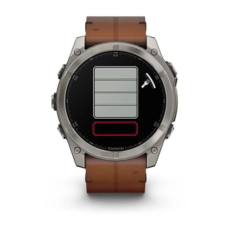 Garmin Fenix 8 3.56 cm (1.4) AMOLED 51 mm Digital 454 x 454 pixels Touchscreen Titanium Wi-Fi GPS (satellite)