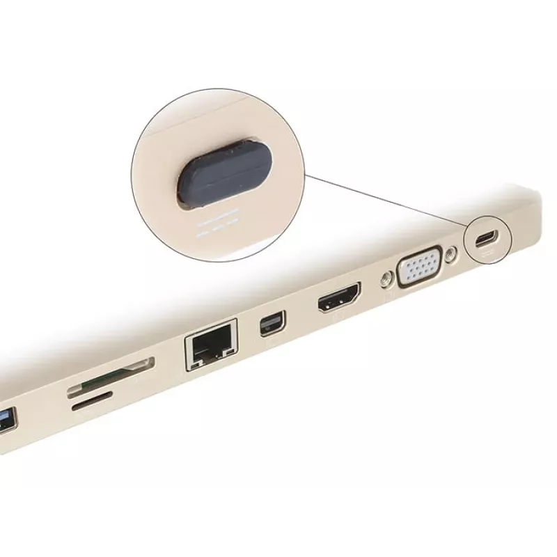 Socket safety cover DeLOCK 64014 USB Type-C Black 10 pcs