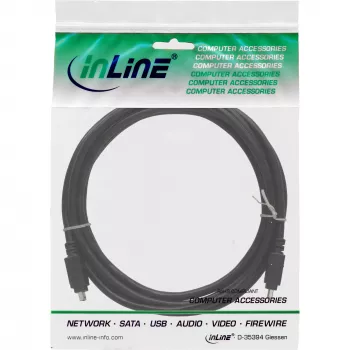 InLine FireWire 400 1394 Cable 4 Pin male / male 3m