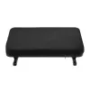 Footrest MACLEAN MC-460 ergonomic cushioned metal footrest, non-slip base, tilt -20–20°, max load 20 kg, black