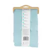 Shower Curtain Beldray LA035655FAS Waffle Design Blue, fabric bathroom curtain 180x180 cm